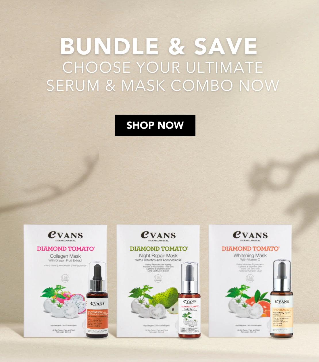 Shop anti-aging bundles: Facial sheet mask + serum for premature aging, anti-aging, and skin repair for youthful, radiant skin.