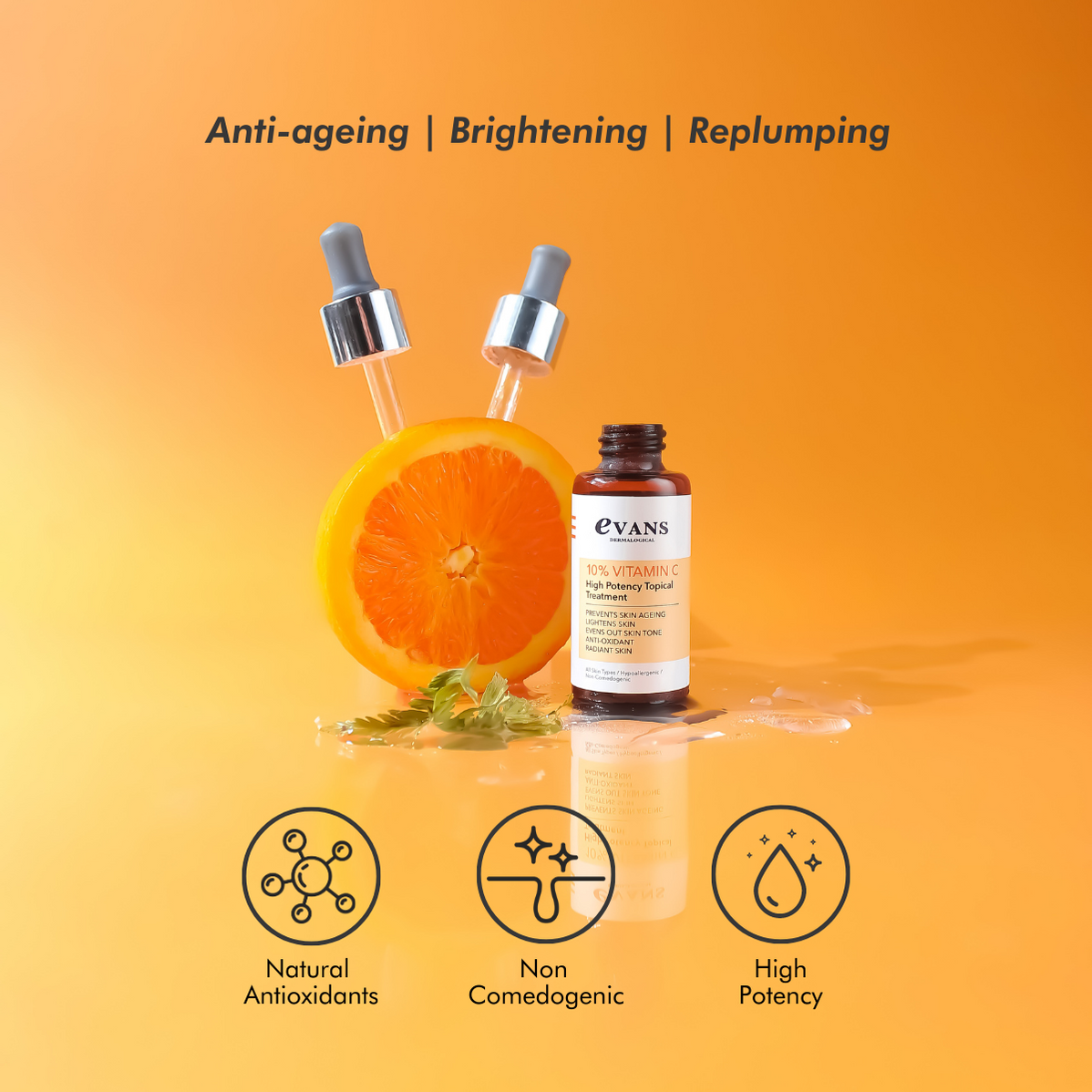 10 Vitamin C Topical Serum 30ml Evans Dermalogical