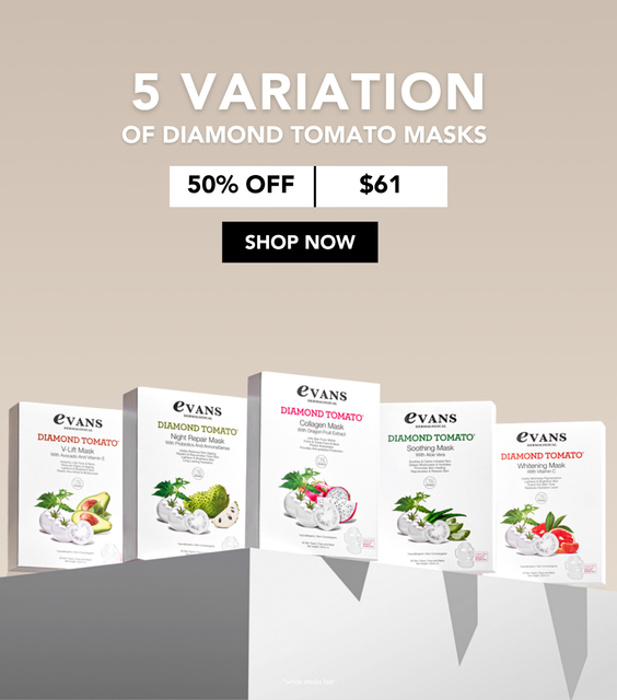 Enjoy 25% OFF STOREWIDE from 10 - 18 Aug with Free Shipping, GWP with $80 spend. Get 5 Diamond Tomato masks for $61 + Other Special Deals!