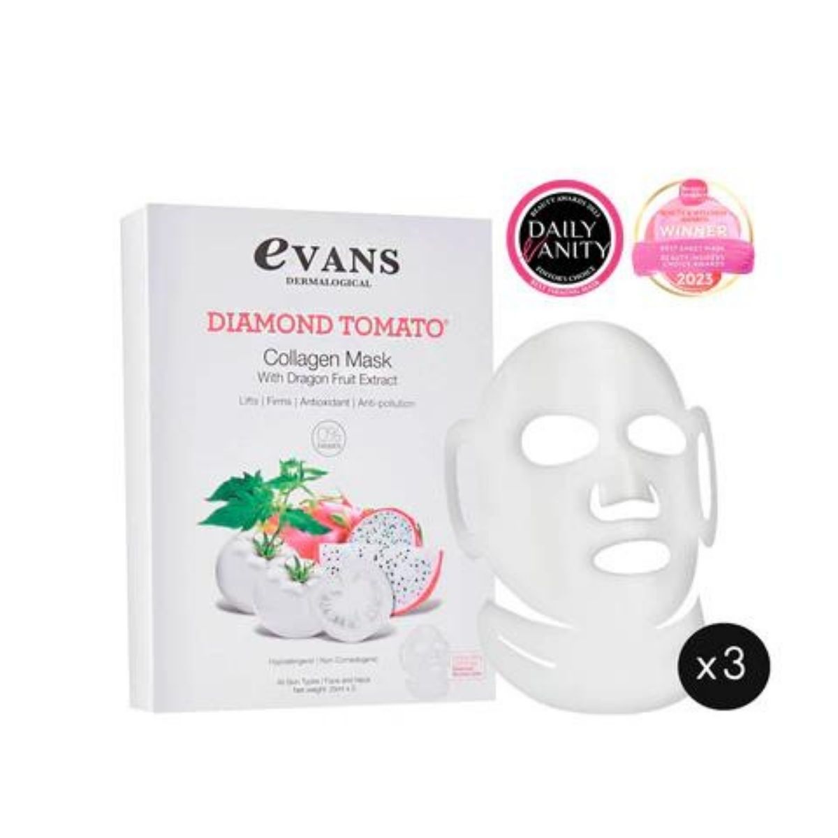 Buy Evans Diamond Tomato® Collagen Mask - Evans Dermalogical